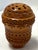 19th Century Victorian Corozo Egg Rosary Case/ Threaded & Pierced Wood Box For Sale - Image 4 of 13