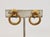 Napier Vintage 1980s Signed Napier Goldtone Hoop Clip Earrings-2 Pieces For Sale - Image 4 of 9