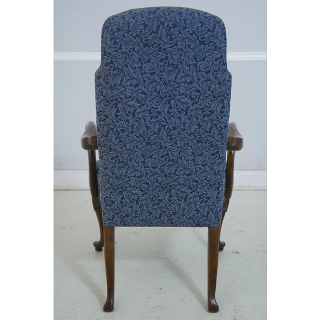 Ethan Allen Ethan Allen Mahogany Queen Anne Open Armchair For Sale - Image 4 of 12