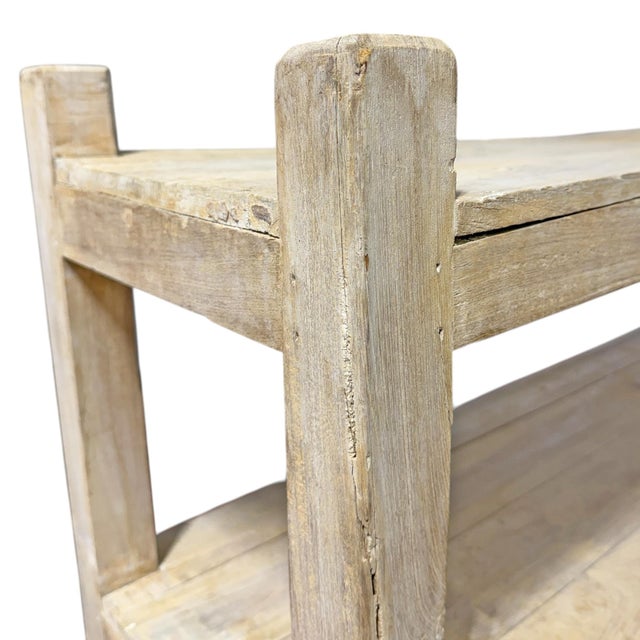 French Whitewashed Pine Bookcase For Sale - Image 11 of 16