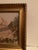 Textile European Tapestry Depicting a Mountain Landscape With a Log Cabin Framed For Sale - Image 7 of 7