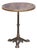 Early 20th Century French Bistro Table With Faux Marble Top and Brass Rim For Sale