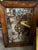 Victorian Rare Vintage, Antiqued Metal Overlain Oak Framed, Floral Scroll-Worked, Accent Wall Mirror (30” X 20”) For Sale - Image 3 of 6