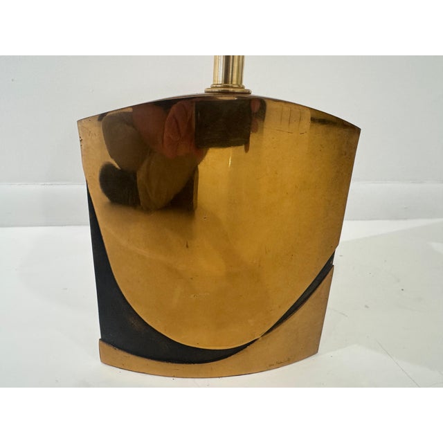 1970s Esa Fedrigolli Italian Bronze Sculptural Table Lamp For Sale In New York - Image 6 of 11
