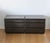 A pair of Giorgio Collection nightstands or end tables with snakewood and black lacquer finish. Each features 3 drawers on...