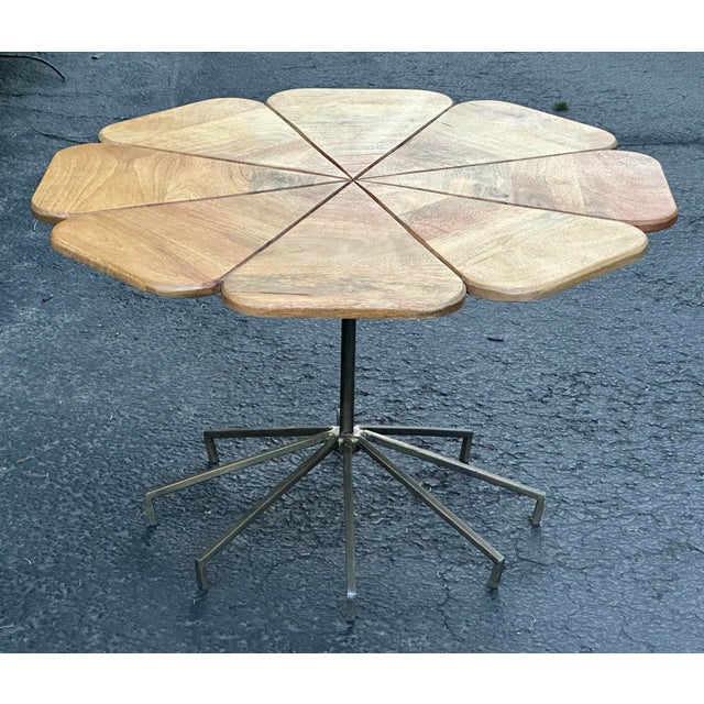 Tan Richard Schultz Style Organic Modern Natural Wood Pedal Coffee Table For Sale - Image 8 of 8