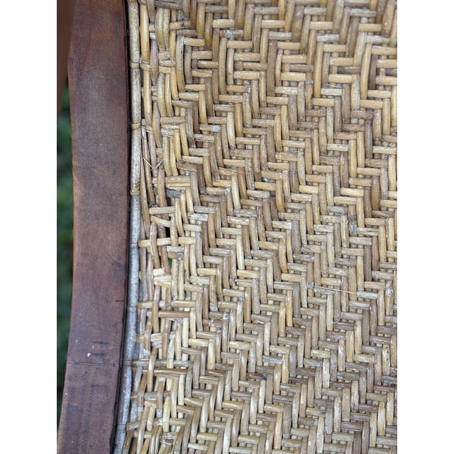 Mid 20th Century Pair of Indonesian Teak & Cane Plantation Chairs - British Colonial/Planter's Style For Sale - Image 12 of 15