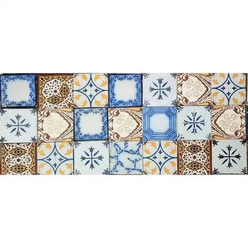 1920s Ochre Glazed Relief Tiles, 1920s, Set of 119 For Sale - Image 5 of 11