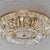 Gold Vintage Ceiling Light in Brass and Lead Crystal from Palwa, Germany, 1960s For Sale - Image 8 of 18