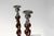 French Barley Twist Candlesticks in Wood with Silver-Plated Bobeches, 1850, Set of 2 For Sale - Image 5 of 12