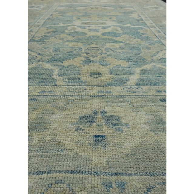 Early 21st Century Turkish Oushak Rug 4'2" x 6'2" #17898 For Sale - Image 5 of 8