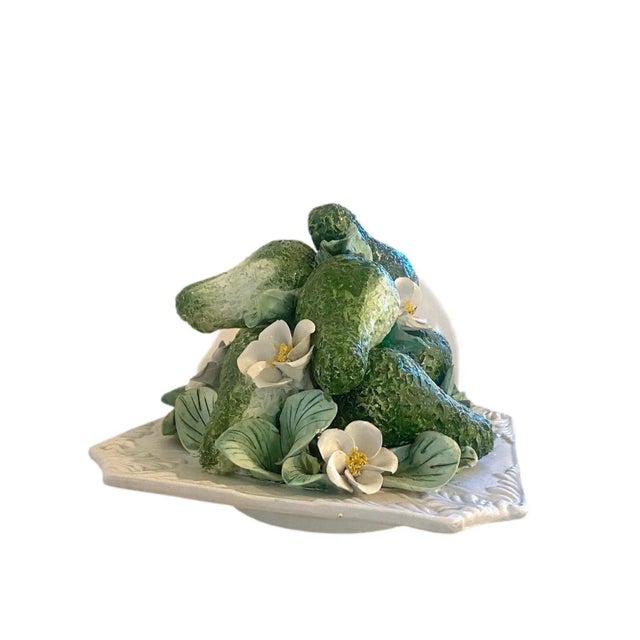 Boho Chic Trompe l'Oeil Avocado Bowl For Sale - Image 3 of 8