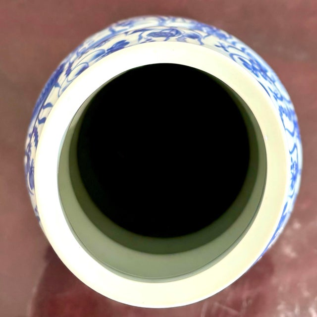 Vintage Asian Maitland-Smith Glazed Ceramic Vase For Sale In West Palm - Image 6 of 7