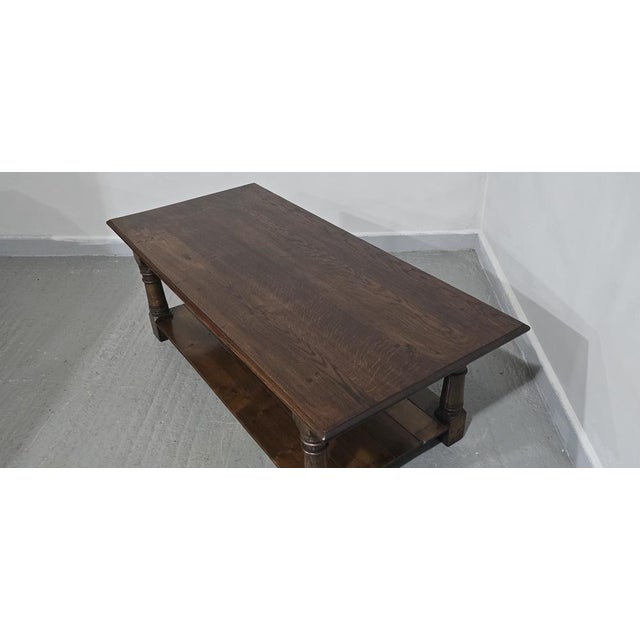 Oak Plank Coffee Table, 1920 For Sale - Image 11 of 13