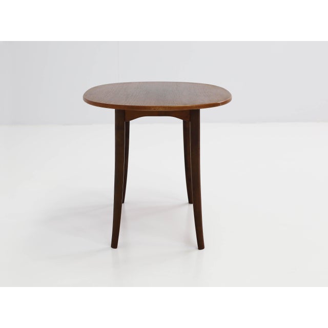 1950s Ovalen Side Tables by Karl Malmsten for Åfors Möbelfabrik, Sweden, 1950s, Set of 2 For Sale - Image 5 of 9
