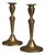 19th Century French Brass Candlesticks, Set of 2 For Sale