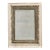 A large carved contemporary mirror frame made from intricately carved moldings with a distressed painted finish. The...