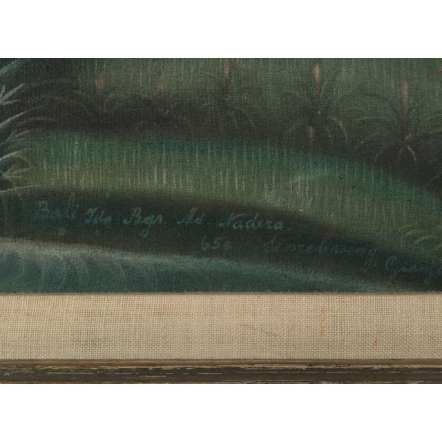 Textile Painting of a Landscape in Bali, Circa 1960 For Sale - Image 7 of 7