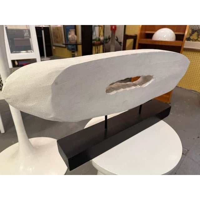 Abstract White Painted Wood Sculpture by Charles Fultz For Sale In Los Angeles - Image 6 of 6
