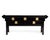 1970s Century Furniture Chin Hua Pagoda Console Credenza Raymond Sobota Brass Black Lacquer 1970s For Sale - Image 5 of 14