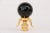 Crystal Ball Lamp Finial - Black For Sale - Image 4 of 4