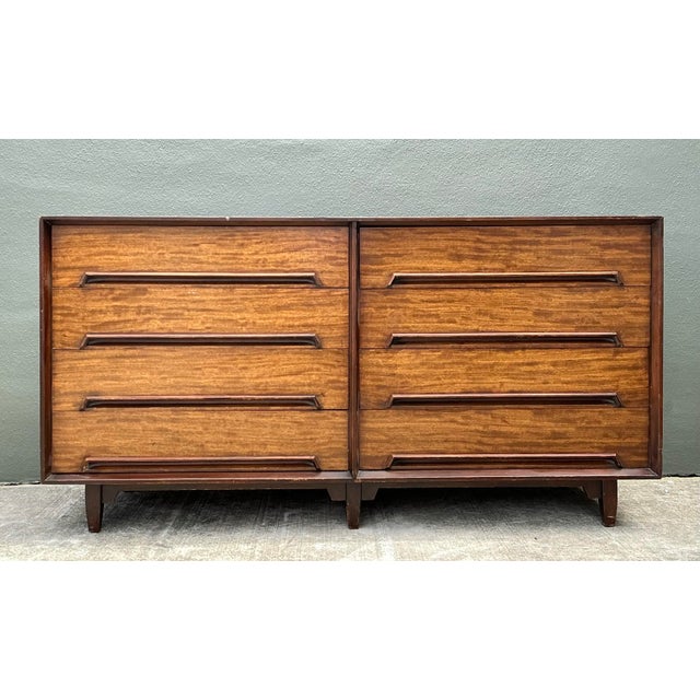 Chocolate Vintage Drexel Perspective Mahogany Dresser For Sale - Image 8 of 12