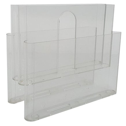 Transparent Magazine Stand attributed to Giotto Stoppino for Kartell, Italy, 1960s For Sale