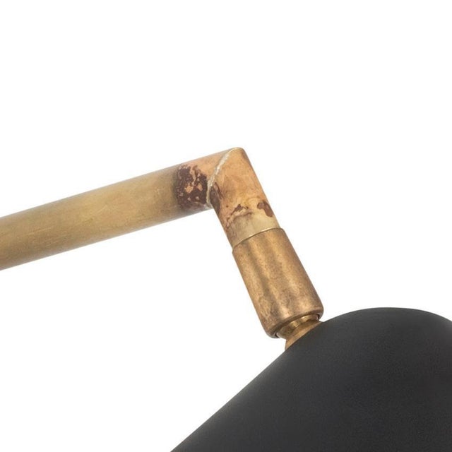 Grenverk Raw Brass Short Wall Lamp by Johan Carpner for Konsthantverk For Sale - Image 3 of 6