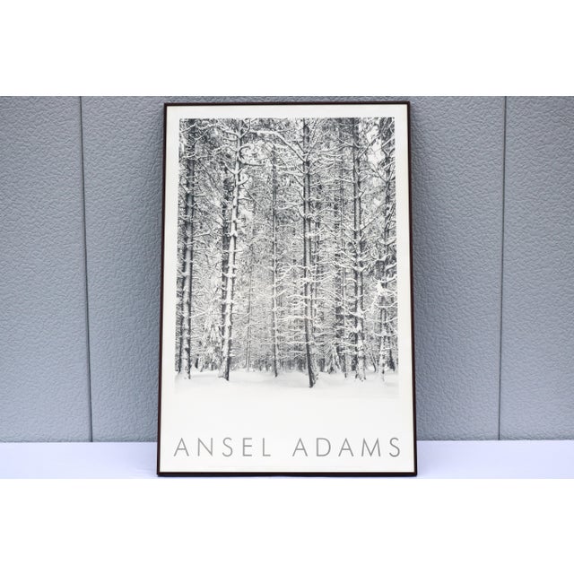 Minimalism 1932 Ansel Adams Pine Forest in Snow Yosemite National Park Photograph Art Print For Sale - Image 3 of 16