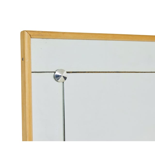 1960s Mid-Century Modern Swedish Mirror with Segmented Border, 1960 For Sale - Image 5 of 7