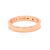 A refined Cartier C de Cartier wedding band crafted in 18ct rose gold, featuring a single brilliant cut diamond set within...