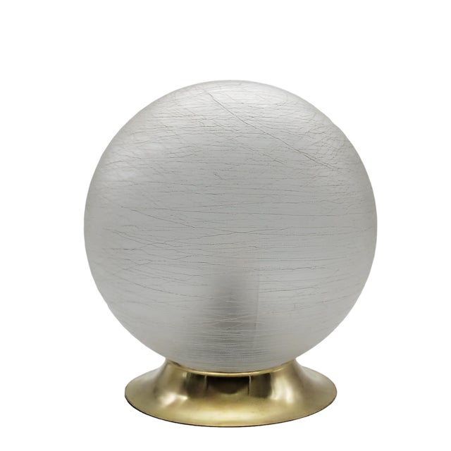 Murano Glass and Brass Table Lamp from Venini, Italy, 1970s For Sale - Image 11 of 11