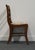 Wood Vintage Antique Solid Cherry Country French Dining Side Chair W. Carved Rose Crest For Sale - Image 7 of 9