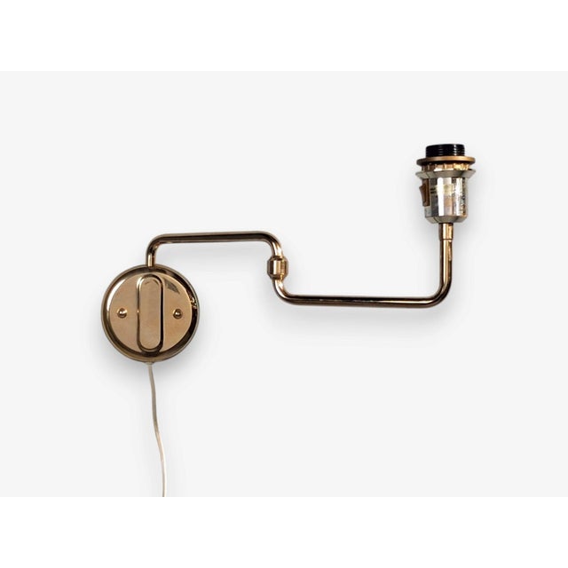 1970s Mid-Century Modern Raf, Articulating Wall Sconces, Brass, Gilt Metal For Sale - Image 13 of 17