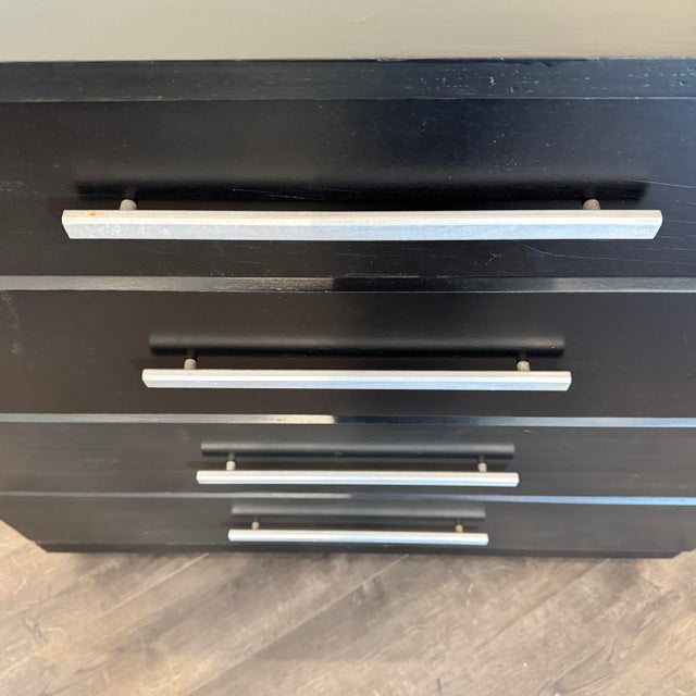 Raymond Loewy for Mengel Ebonized Low Dressers, C. 1950's For Sale In New York - Image 6 of 10