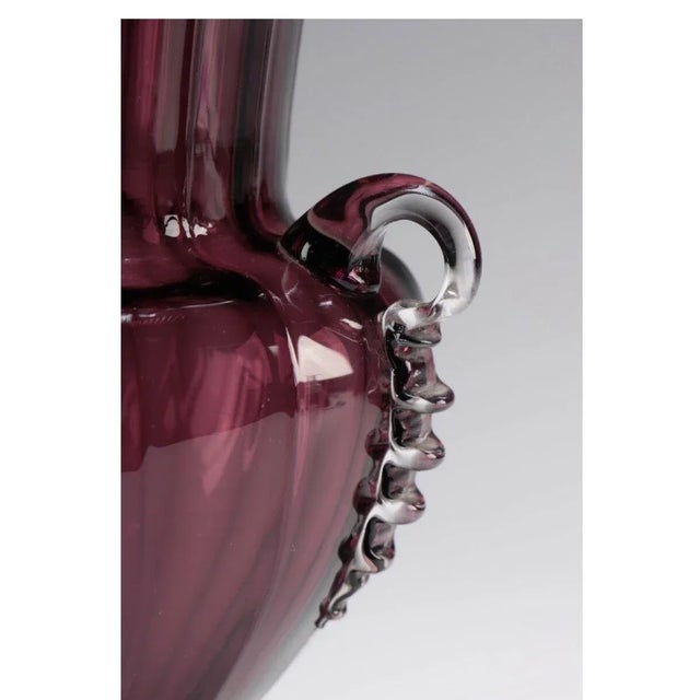 Early 20th Century 1905 Important RarevSteuben Frederick Carder Amethyst Art Glass Covered Urn For Sale - Image 5 of 7