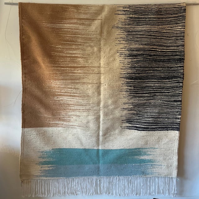 Moroccan Wool Kilim Rug For Sale - Image 5 of 6