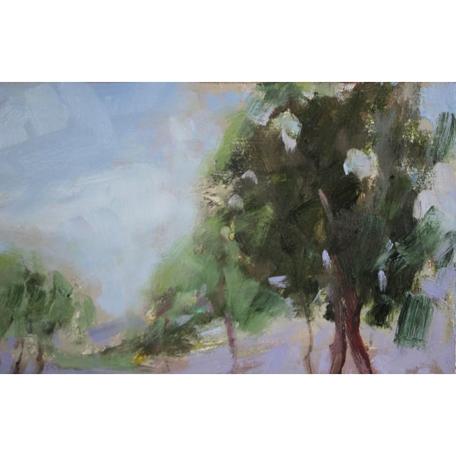 Expressionist Trees Landscape in Oil For Sale - Image 4 of 8