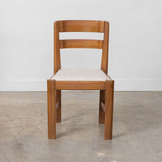 Brown 1940s French Elm Dining Chairs, Set of 4 For Sale - Image 8 of 16