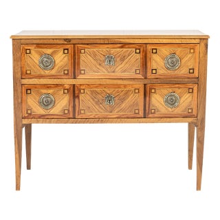 Antique French Walnut Commode, 1700s For Sale