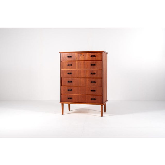 Mid-Century Scandinavian Modern Teak Dresser, 1960s For Sale - Image 9 of 13