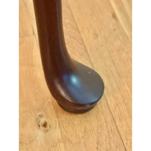 Brown Vintage Queen Anne Mahogany Side or Tea Table For Sale - Image 8 of 12