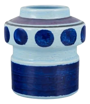 Lavendel Ceramic Vase with Glaze in Blue Tones by Olle Alberius for Rörstrand, 1970s