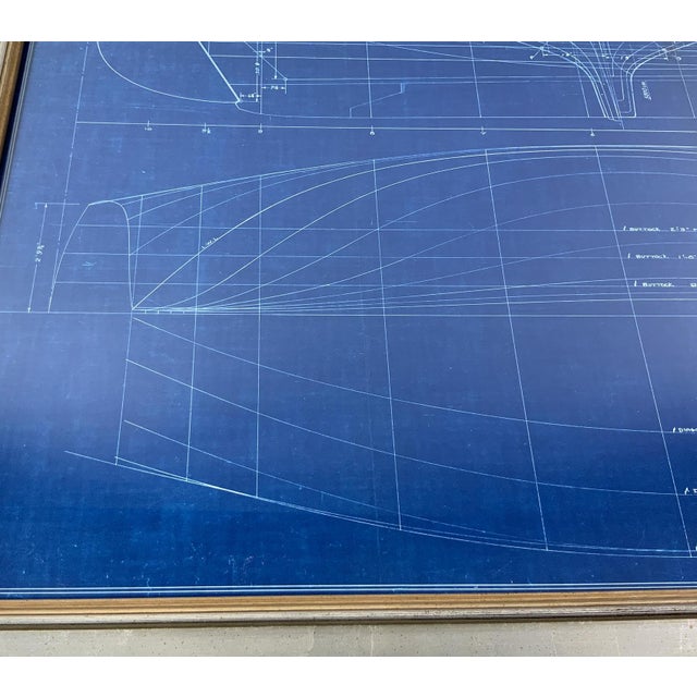 Blue Yacht Blueprint from John Alden, 1931 For Sale - Image 8 of 10