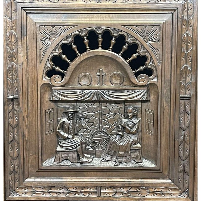 Breton Chestnut Sideboard, 1930s For Sale - Image 6 of 17