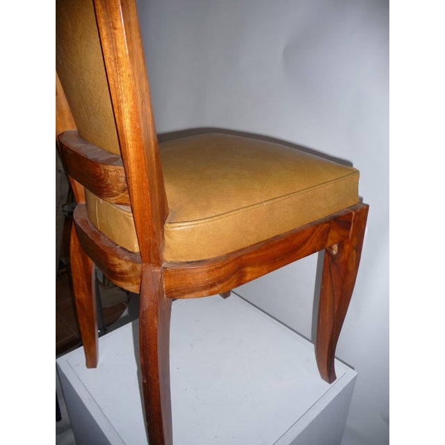 Vintage French Art Deco Dining Chairs, 1930s, Set of 10 For Sale - Image 10 of 14