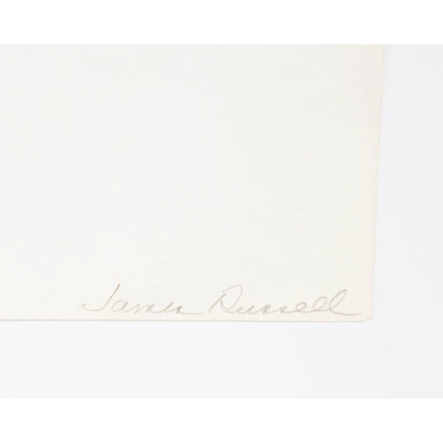 Signed Graphite Drawing by James Spencer Russell For Sale - Image 4 of 8