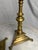 Brass Pair of 19th Century Spanish Baroque Style Brass Candlesticks - 14.5" H For Sale - Image 8 of 12