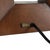 Linen Julie Standing Table Lamp - Dark Walnut Wood Finish, Weathered Brass, White Linen Shade For Sale - Image 8 of 12