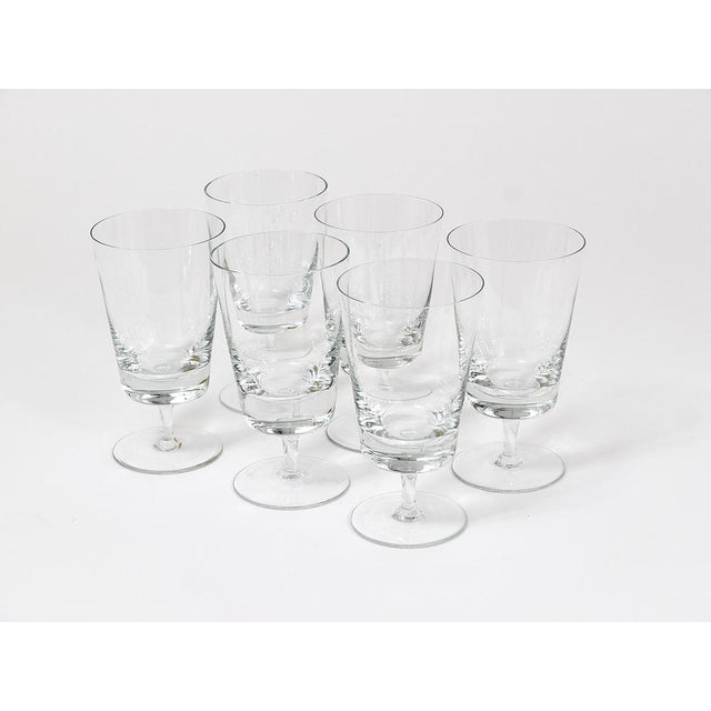 Mid-Century Crystal Wine Glasses attributed to Oswald Haerdtl, Austria, 1950s, Set of 6 For Sale - Image 13 of 18